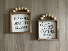 Set of Beaded Wooden Wall Frames