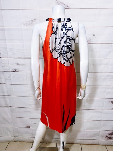 Elie Tahari Womens Dress Size M Multicolor Floral Sleeveless Silk - Picture 4 of 13