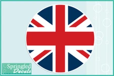 BRITISH FLAG ROUND Vinyl Decal Car Truck Window Sticker CUSTOM SIZE Union Jack