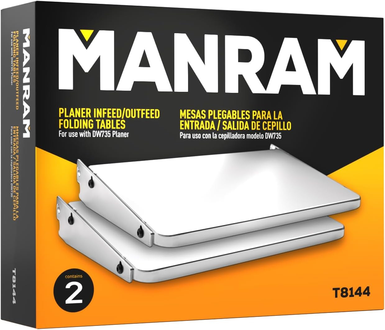 Planer Folding Table for DEWALT DW735 Planer, Provides Additional 9 Inch Support