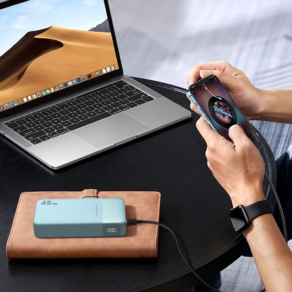 Power Bank 20000mah 45W PD Charging Portable External Battery For iPhone Charger