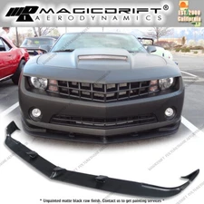 For 10-13 Chevy Camaro LT LS V6 STL Style Front Bumper Lip Spoiler Splitter PU