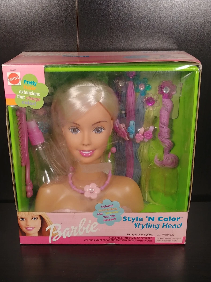 Barbie color and clearance style head
