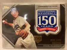 2019 Topps Update Manufactured 150th Anniversary /150 Pee Wee Reese Patch HOF