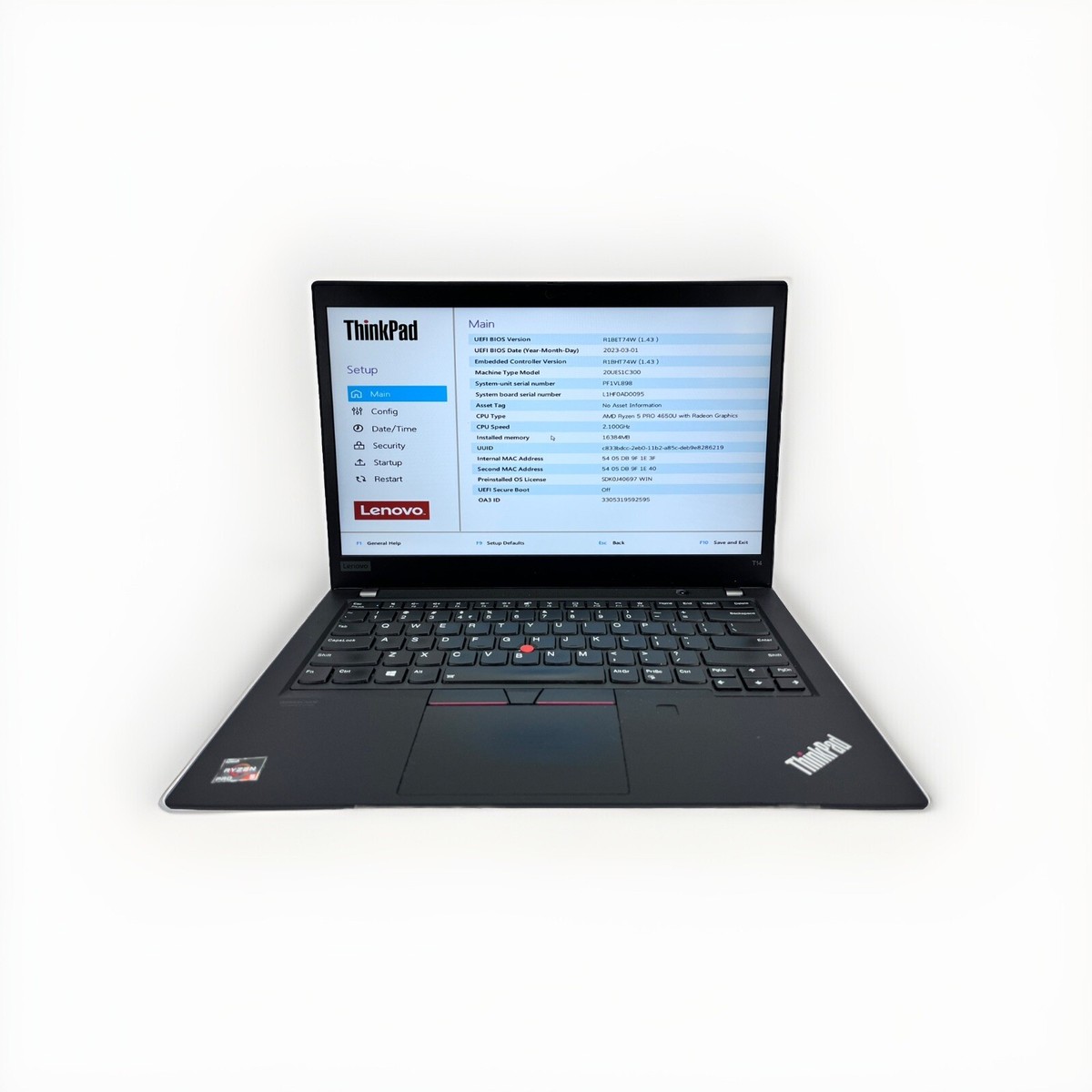Lenovo ThinkPad T14 (Gen 1) 14