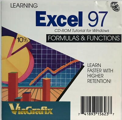 Learning Excel 97 Formulas & Functions: CD-ROM Tutorial for Windows *Very Good*