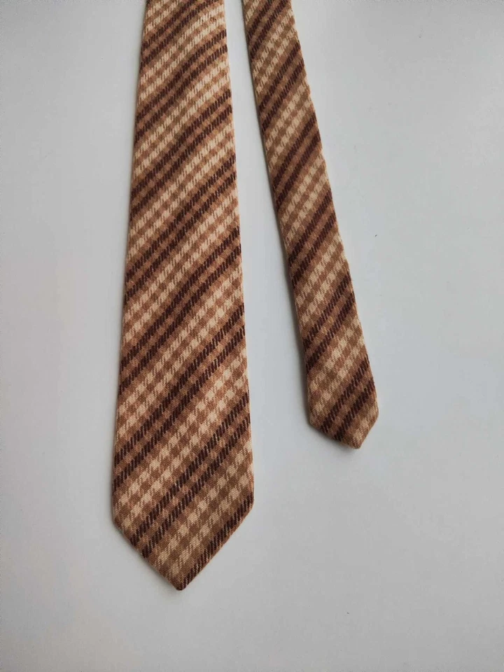 CRAVATTA PERSONALITY MILANO CASHMERE - LANA WOOL TIE MADE IN ITALY VINTAGE NUOVA - Imagen 2 de 4