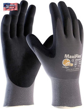 Maxiflex 34-874 Seamless Knit Nylon Gloves with Nitrile Coated Micro-Foam Grip o