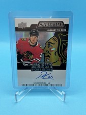 Lukas Reichel Credentials Debut Ticket Access Auto /299 Blackhawks #DTAA-LR