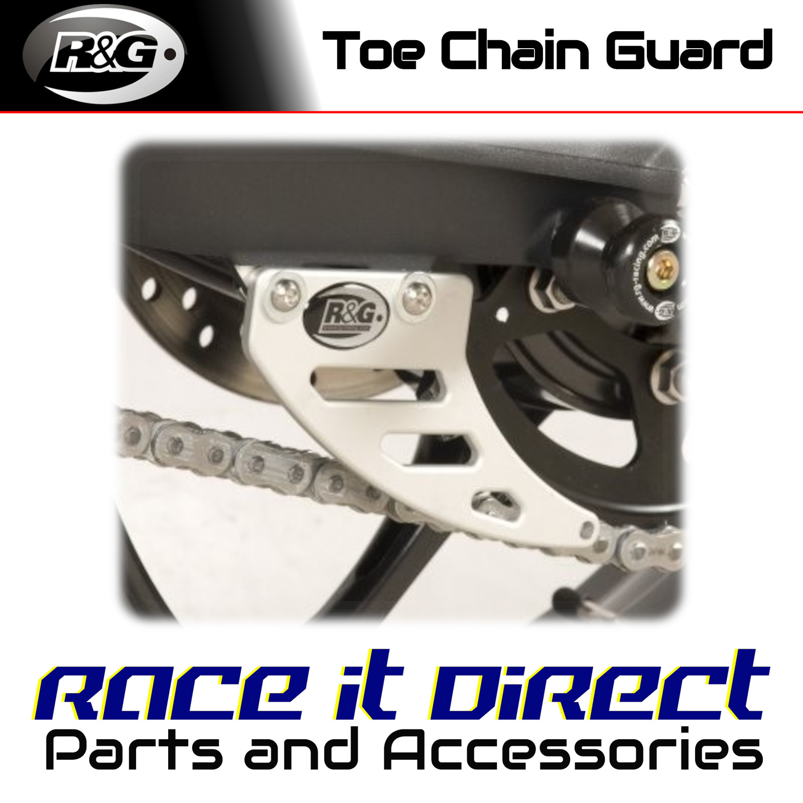Toe Chain Guards for Triumph Street Triple 675 R 2013-2016 R&G