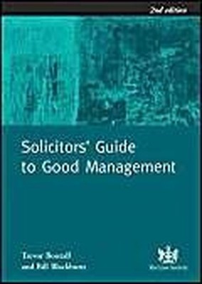 Solicitors' Guide to Good Management:... by Blackburn, Bill Paperback / softback