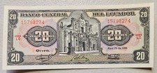 Ecuador 20 Sucres 1986 Unc