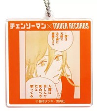 Chainsaw Man Manga Exhibit Acrylic Keychain 6.5cm Tower Records Exclusive