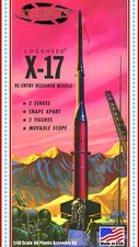 Lockheed X-17 Re-Entry Research Missile United States Air Force USAF 1/40 Scal