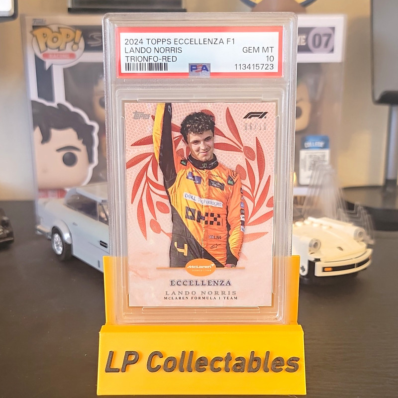 Topps 2024 Eccellenza F1 Lando Norris Trionfo Red /10 PSA 10