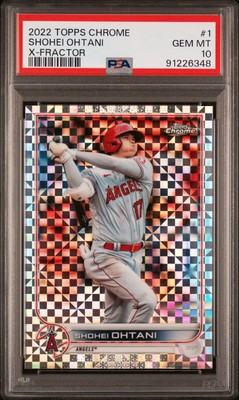 大谷翔平　topps chrome SHOHEI 2022 PSA10 2022 TOPPS CHROME X-FRACTOR #1 SHOHEI OHTANI PSA 10 | eBay