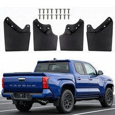 4pcs Front Rear Splash Guards Mud Flaps Mudguard Fender For Tacoma 2024-2026