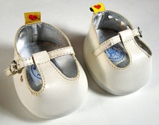 Build a Bear White Leather Shoes