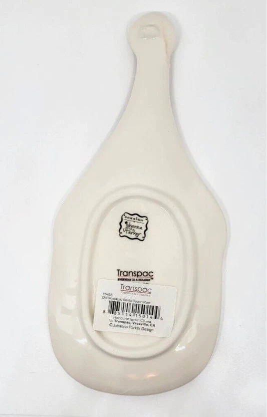 Johanna Parker Transpac Santa Christmas Spoon Rest   - Image 2 of 2