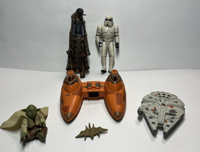 6 Star Wars LFL Kenner Hasbro Actionfiguren Spielzeug Konvolut 1996-2005