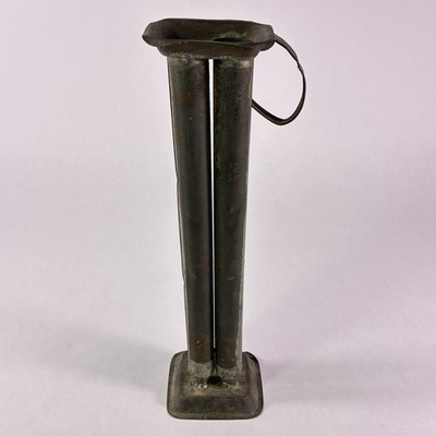 Vintage 4 Tube Metal Candle Mold Taper 9.5'' Candle Maker Primitive