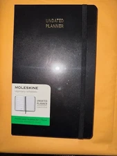 NEW Moleskine Undated Classic Planner Weekly, 12-Month, Black, HAR 5.25" x 8.25"