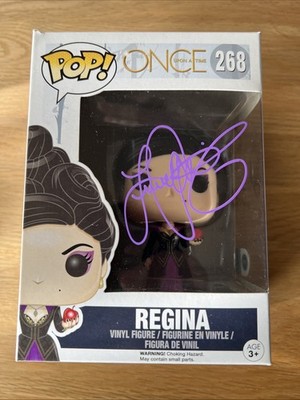 Once Upon A Time OUAT Regina 268 SIGNED by Lana Parrilla Funko Pop Rare COA SWAU
