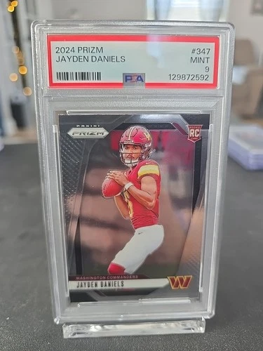 2024 Panini Prizm - Rookies Jayden Daniels #347 (RC) Psa 9 Mint