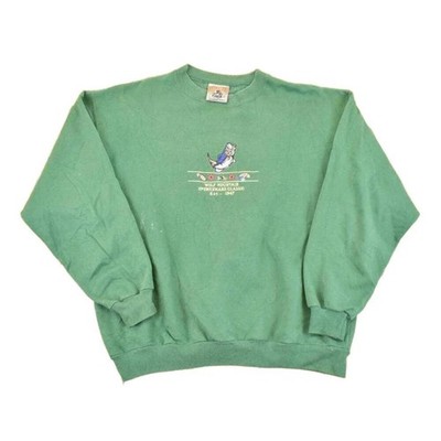 Vintage 1990s Wolf Mountain Sportsman's Classic Embroidered Crewneck Sweatshirt
