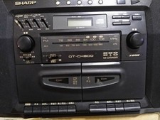 Sharp QT-CH800 5-CD Changer Cassette Radio Player AM FM Used Rare Working