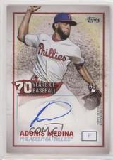2021 Topps 70 Years of Baseball Auto Series 2 Adonis Medina #70YA-AM Auto 0o6v