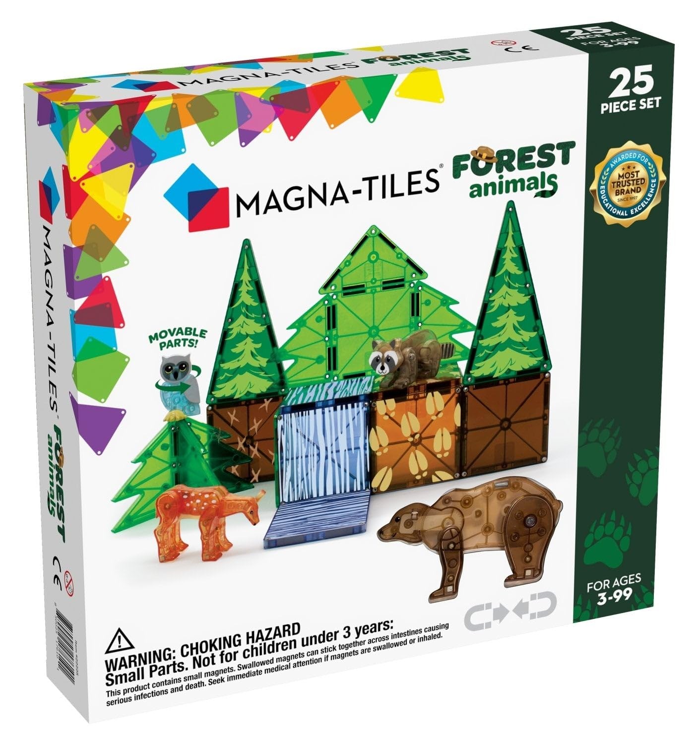 Magna-Tiles - Forest Animals 25 pcs Set - 90224 13790₽