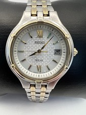Seiko Solar, 27mm, 5.5 Wrist, Stainless Steel, WR 30M, Date, Works Great