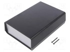 ABS Enclosure: with panel PCB is fastened in guides