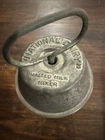 Vintage National Dairy Glass Malted Milk Mixer Dairy Advertising