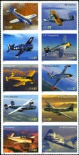 US #3916-3925 MNH 2005 Liberator Bonanza Ercoupe Hellcat Catalina Thunderbolt