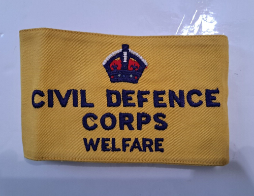 POST WW2 BRITISH CIVIL DEFENSE ARMBAND