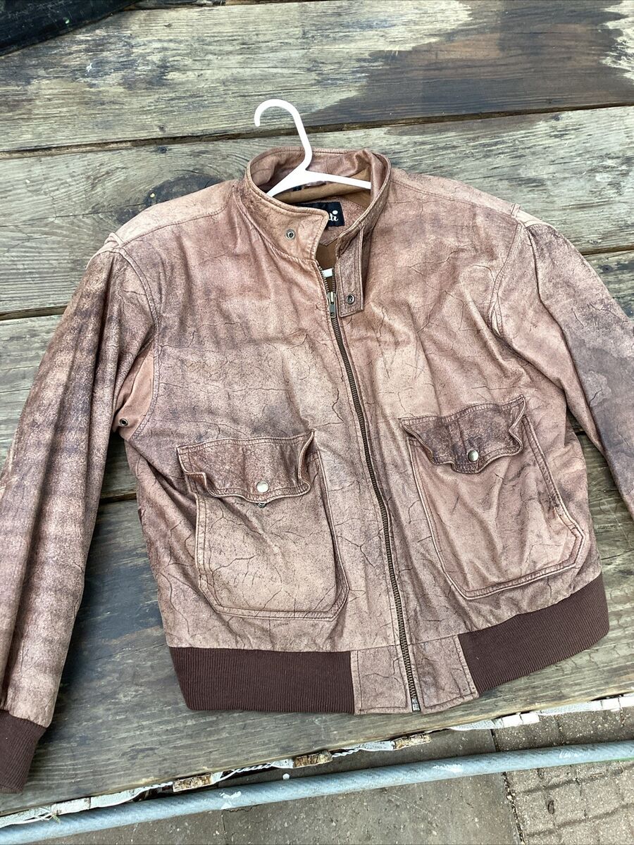 Vintage 90s Y2K Avanti brown genuine leather bomber jacket Grungy Yet Classic Vintage 90s Y2K Avanti brown genuine leather bomber jacket Grungy Yet Classic