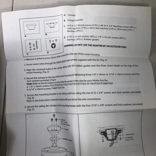 Accessory - 5.75 Inch Low Ceiling Adapter   Smoked Iron Finish Minka Aire Fans - Picture 3 of 7
