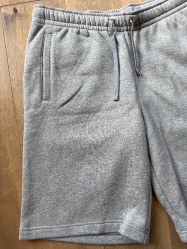 Nike meliert grau Kordelzug SpellOut Fleece sportliche Sweatshorts für Herren Large - Bild 3 von 12
