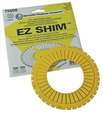 SPC Performance 75600 Dual Angle Camber/Toe Shim, Yellow