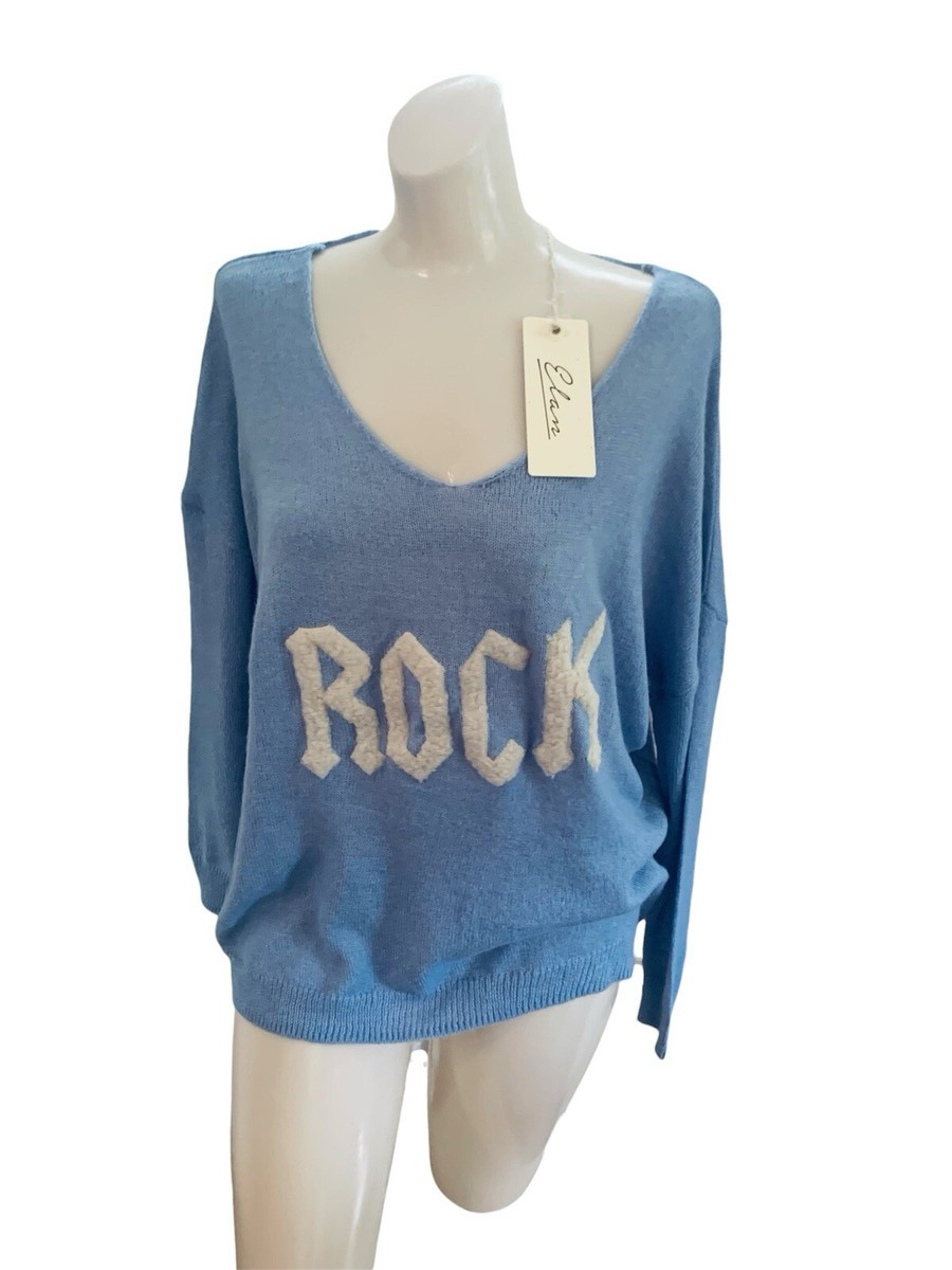 Elan Rock Sweater Blue Size M