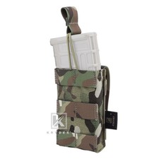 KRYDEX Single 5.56 .223 Mag Pouch Modular Tactical Mag Carrier MOLLE MC Camo