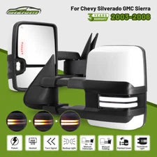 Switchback Towing Mirrors Painted White For 2003-2006 Chevy Silverado GMC Sierra