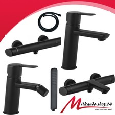 Robinet de baignoire noir robinet de bidet robinet de douche robinet de lavabo et vidange