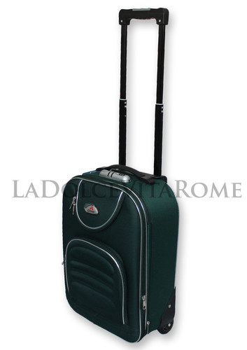 VALIGIA BAGAGLIO A MANO ULTRALEGGERO TROLLEY RYANAIR EASY JET 2 RUOTE LOW COST - Foto 14 di 16