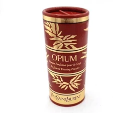 VINTAGE YVES SAINT LAURENT OPIUM PERFUMED DUSTING POWDER 1.25oz NEW