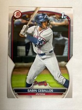 2023 Bowman Draft SABIN CEBALLOS 1st Bowman Card RC Atlanta BRAVES #BD-110