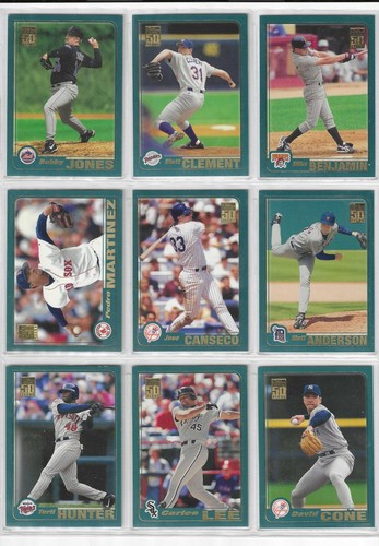 2001 Topps Baseball card singles #1 - #200 U-Pick to complete set - Picture 118 of 397