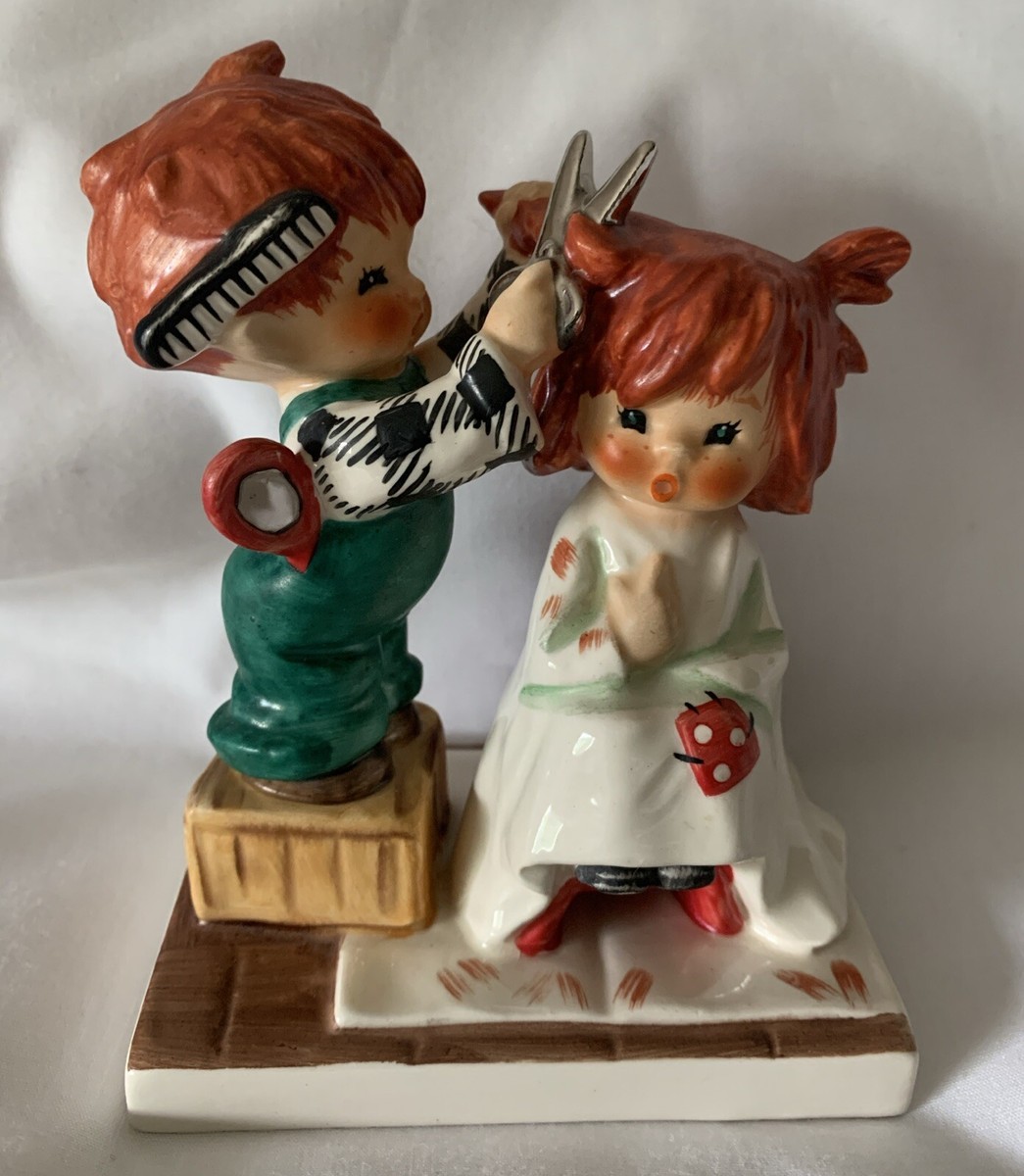 Vintage 1957 Goebel Red Heads “Sheer Nonsense” Hair Cutting